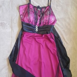 Pink and black Prom Dress